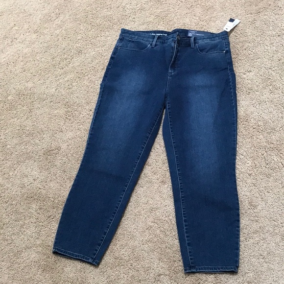 Talbots Denim - New! Talbots Sz 14, high rise jegging crop .